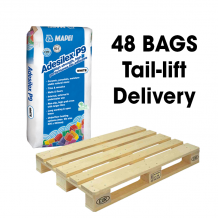 Mapei Adesilex P9 High Strength Polymer Modified C2TE Adhesive White 20kg Full Pallet (48 Bags Tail Lift)